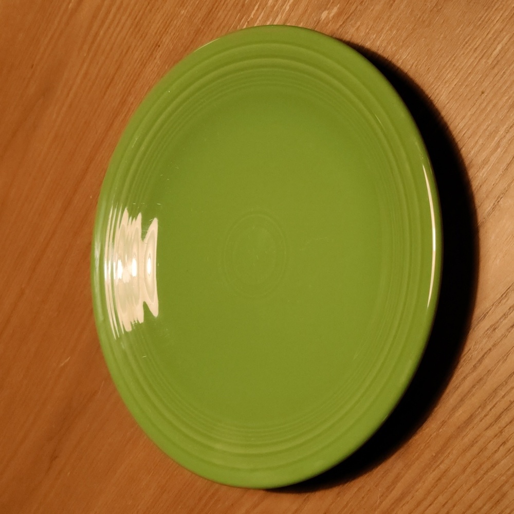 10.5" Fiestaware dinner plate in Shamrock